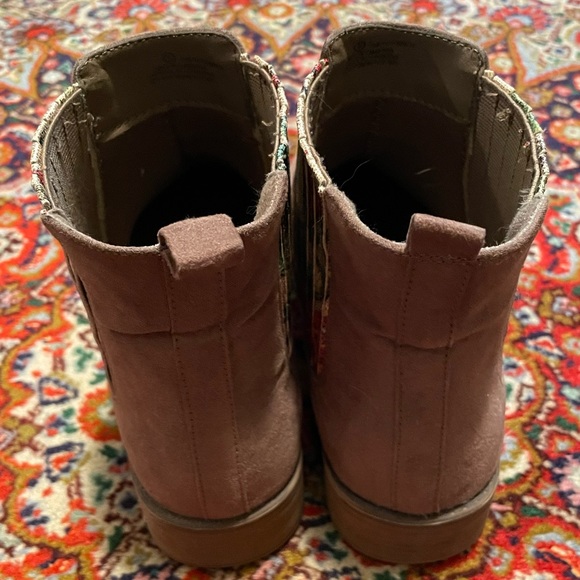 George floral Chelsea boots in brown and multicolour - Picture 4 of 7